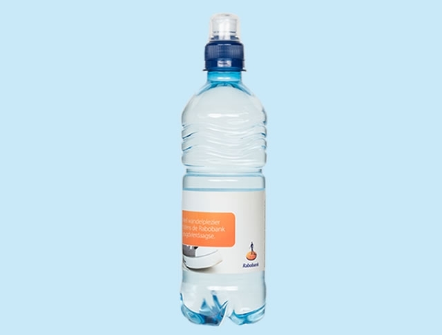 Print bottles of mineral water with your own label and logo